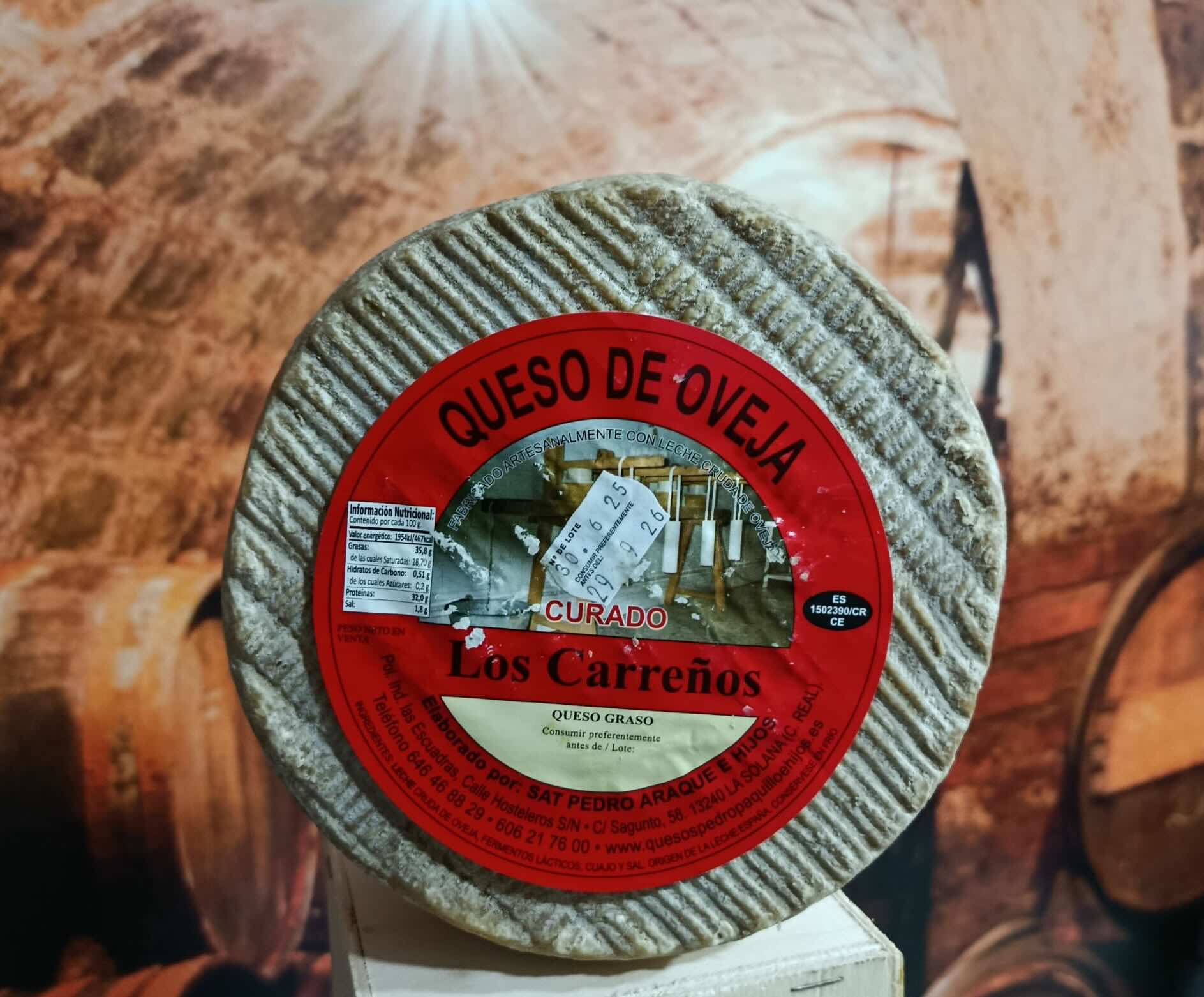 Queso de oveja Curado Los Carreños La Solana