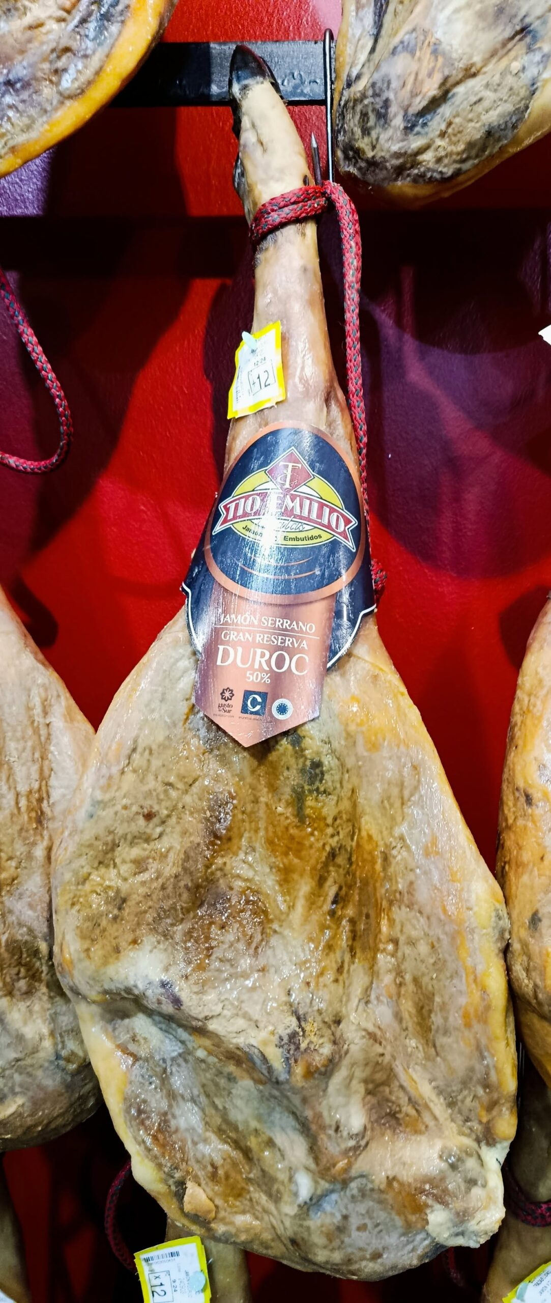 JAMON GRAN RESERVA DUROC PEZUÑA NEGRA MAS DE 8 KILOS