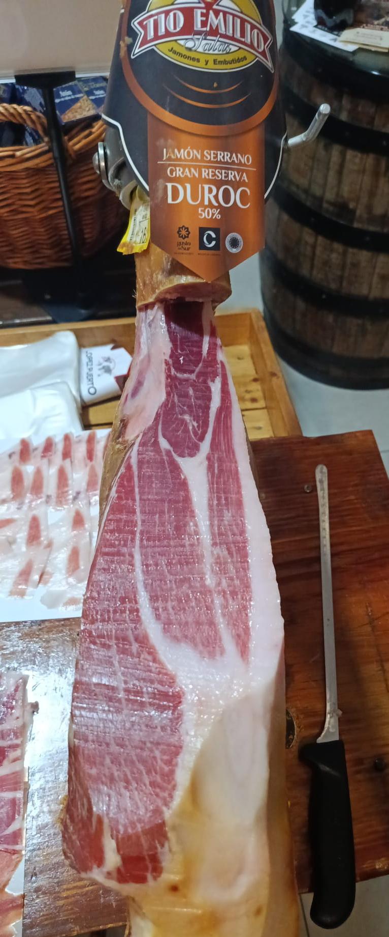 JAMON GRAN RESERVA DUROC PEZUÑA NEGRA MAS DE 8 KILOS - Imagen 3